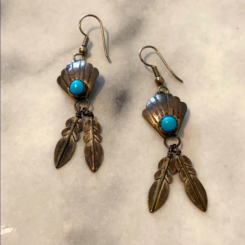 Tribal Feathered Earrings
